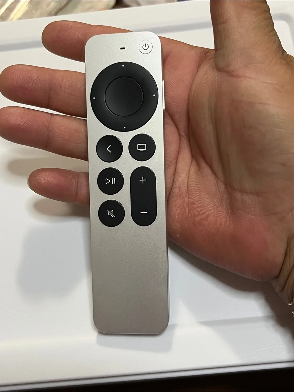 Apple Silver and Black Siri Remote for TV Streaming